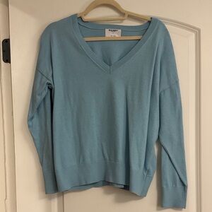Old Navy Women's Sky Blue V-Neck Sweater